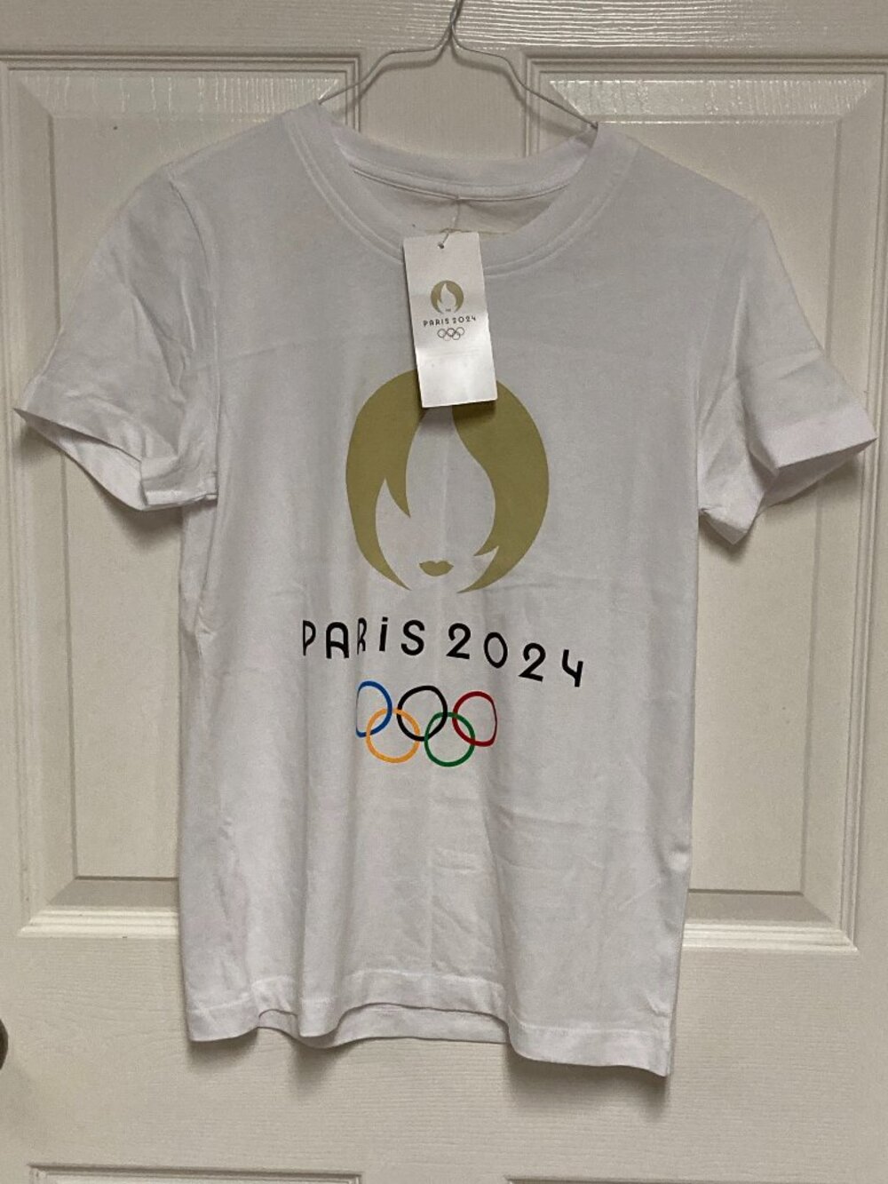 Women's Authentic Olympic Commemorative Tee Paris 2024 New With Tagswhite sze XS